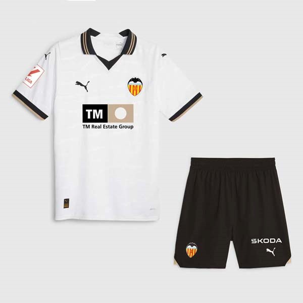 Camiseta Valencia Primera equipo Niño 2023-24